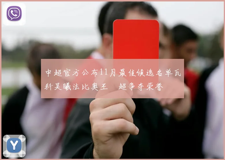 中超官方公布11月最佳候选名单瓦科吴曦法比奥王燊超争夺荣誉